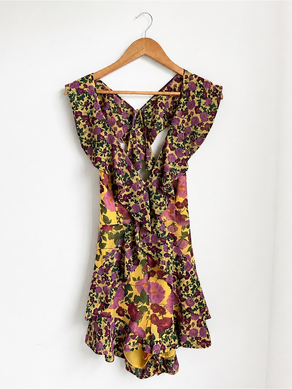 Keepsake the Label Waves Floral Ruffle Romper M